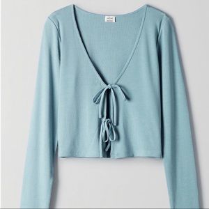 Aritizia Wilfred Free Only Tie-front Longsleeve